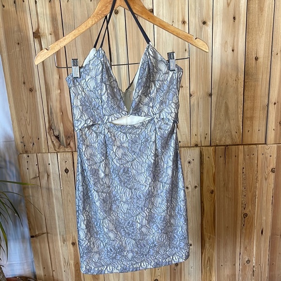 Line + Dot Lace Dress - Picture 1 of 6